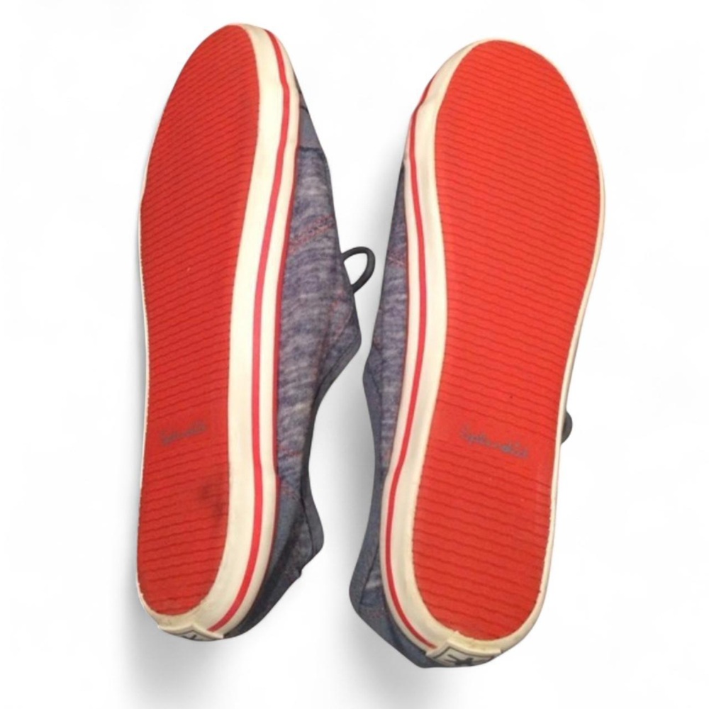 NEW Splendid Women’s Retro Vintage Style Blue & Coral Casual Sneakers — W9 - Picture 4 of 4